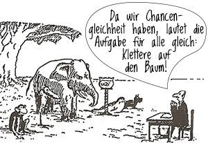 Comic: Elefant und Affe