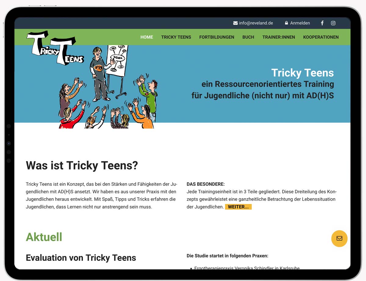 zur Tricky Teens Website